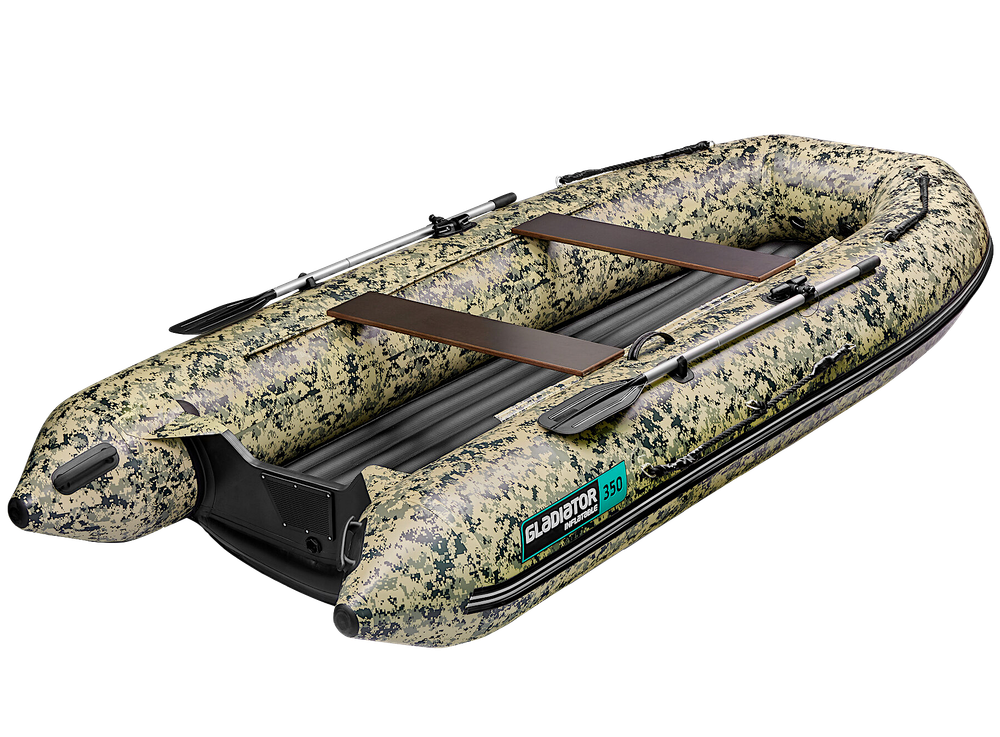 Лодка ПВХ Gladiator Air Sport E350S НДНД Camo -