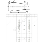 Переход сталь концентрический Дн 273х7,0-159х4,5 (Ду 250х150) бесшовный ГОСТ 17378-2001