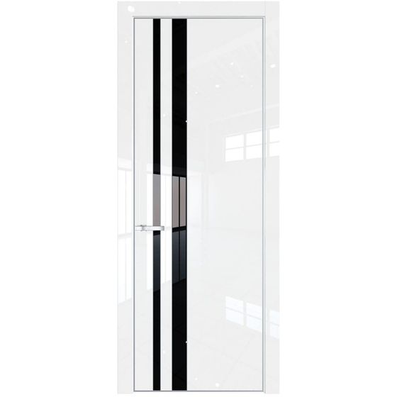 Profil Doors 20LA белый люкс профиль серебро стекло чёрный лак