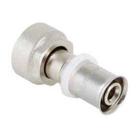 Пресс переходник с накидной гайкой под евроконус VALTEC 16 х 3/4*