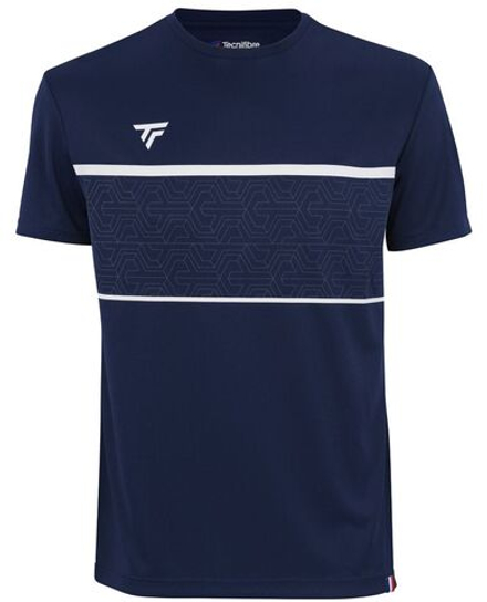 Детская теннисная футболка Tecnifibre Team Tech Tee - marine