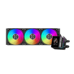 Водяное охлаждение для CPU PCCooler DS360 ARGB Display BK TDP 310W 115X/1200/1700/1851/AM4/AM5 Черн