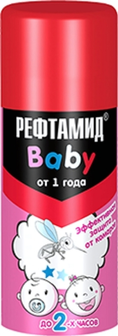 Аэрозоль РЕФТАМИД ДЛЯ ВСЕЙ СЕМЬИ BABY от комаров 100 мл
