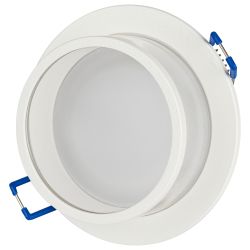 Светильник встраиваемый декоративный ЭРА DK99 WH под лампу MR16 GU5.3 белый | Декоративные встраиваемые светильники