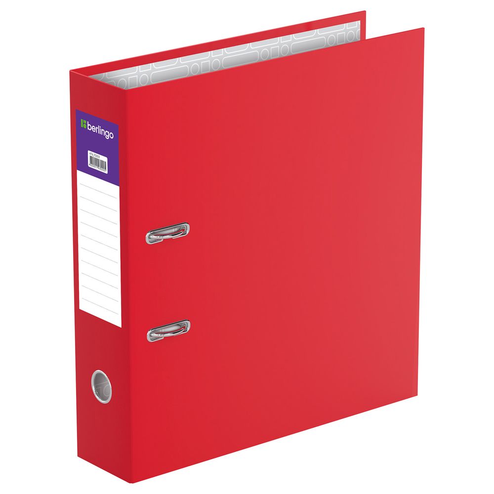 Папка-регистратор 70мм, бумвинил, Berlingo Profit, без кармана на корешке, красный