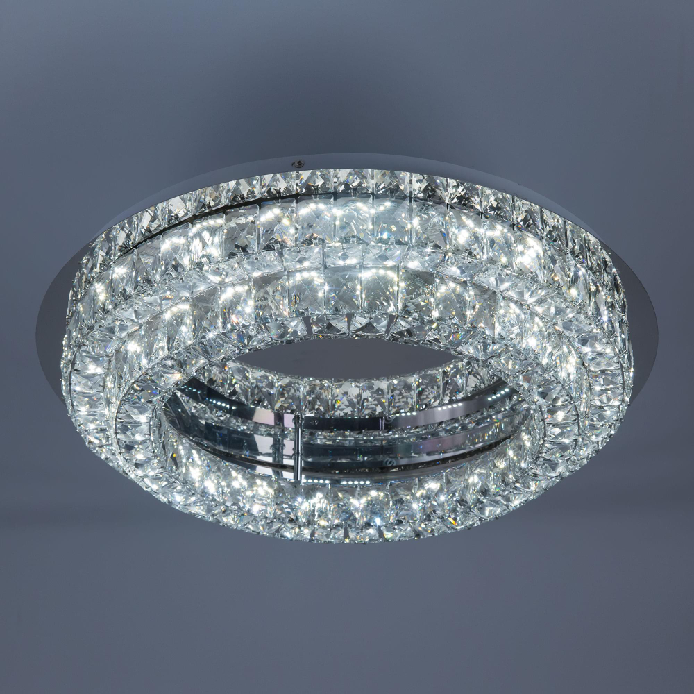 Eletto Olimpia EL330C80.1 LED Люстра хрустальная с пультом Хром