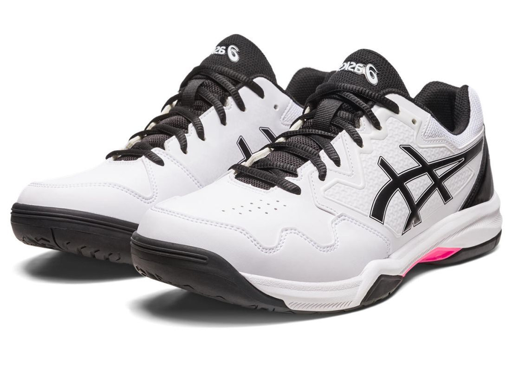 Мужские кроссовки теннисные Asics Gel-Dedicate 7 - white/hot pink