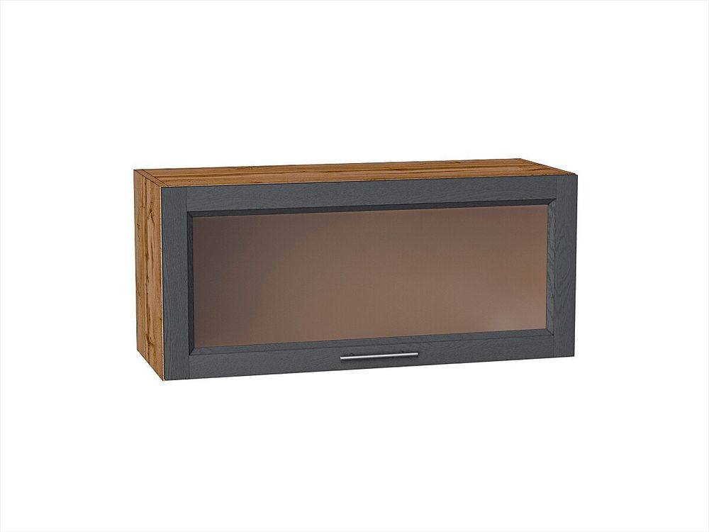 Шкаф верхний горизонтальный остекленный Сканди