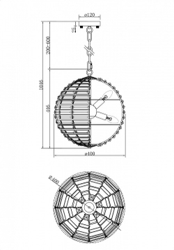 Люстра подвесная Maytoni Palla MOD092PL-06CH