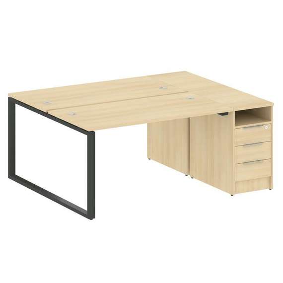 Метал Систем Рабочая станция с тумбой на О-образном м/к БО.РС-СТП-2.3