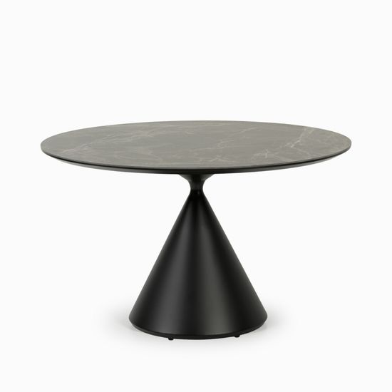 Обеденный стол Cardiff Sole диаметр 120 черный матовый