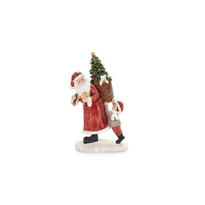 Декор светодиодный "Санта и малыш" 12x9x19см Поликерамика