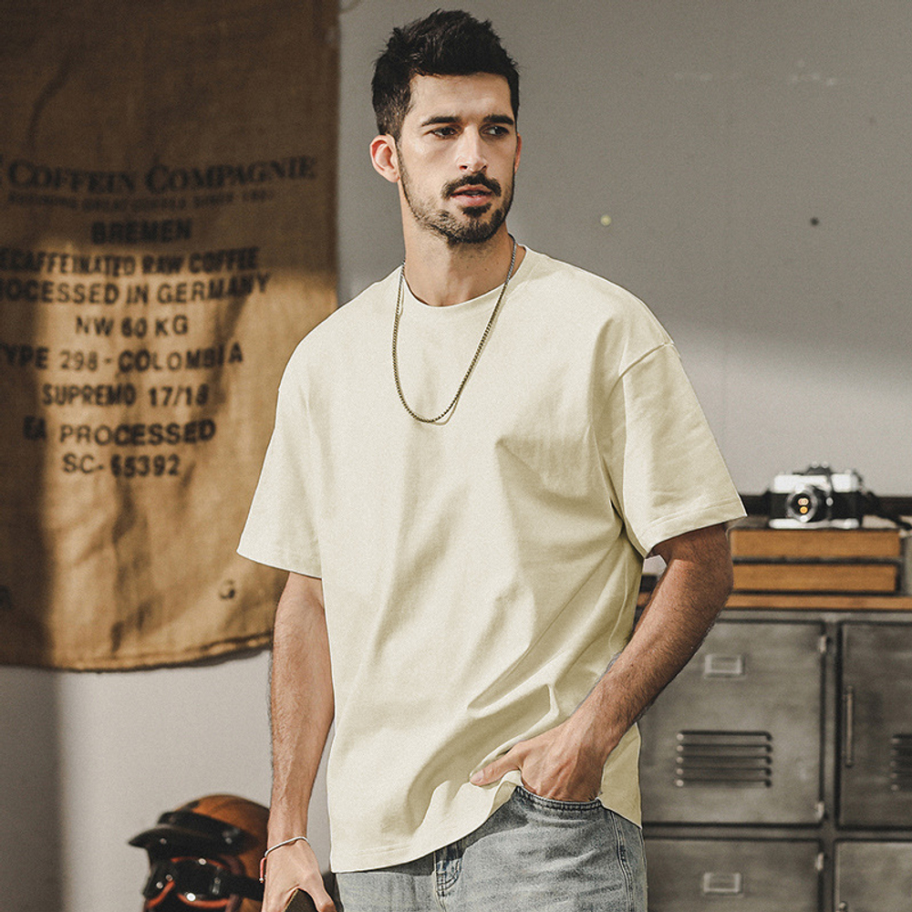 Футболка мужская короткий рукав ,круглый ворот,гладкий хлопок 250 г .