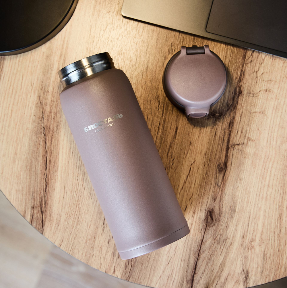 Термокружка Biostal Crosstown (0,48 литра), мокко