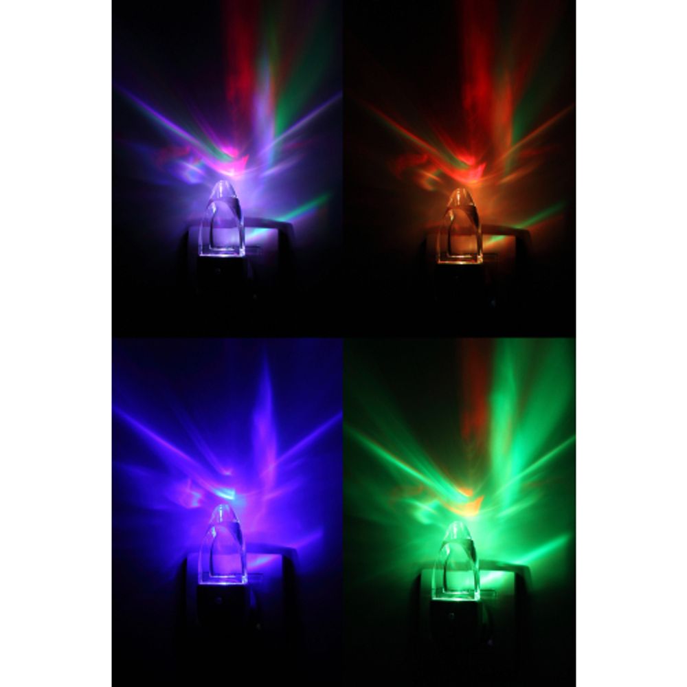 Ночник - светильник светодиодный ЭРА NN-618-LS-W в розетку с датчиком освещенности белый