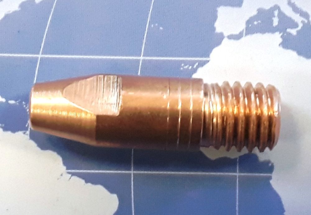 343P163402 Наконечник контактный Ø1.6 мм., M10x33,0 мм., CuCrZr HD, для сварочных горелок MIG/MAG TBi