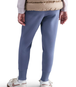 Брюки для девочки Nike Kids Sportswear Club Fleece High-Waisted Fitted - world indigo/world indigo/white