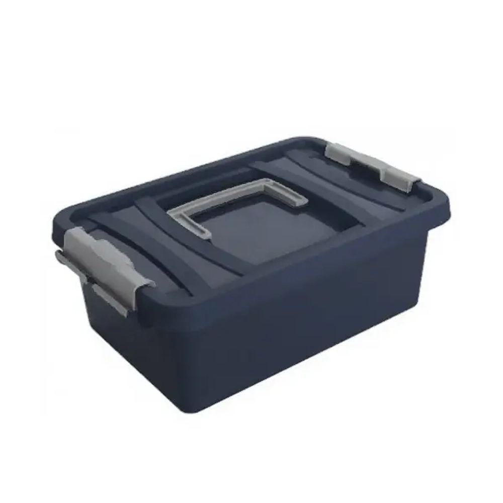 Контейнер для хранения с крышкой, ручкой и ручками-защелками «ЭКСПЕРТХАУС», 34,8*23,2*12,8см, 6л С205У