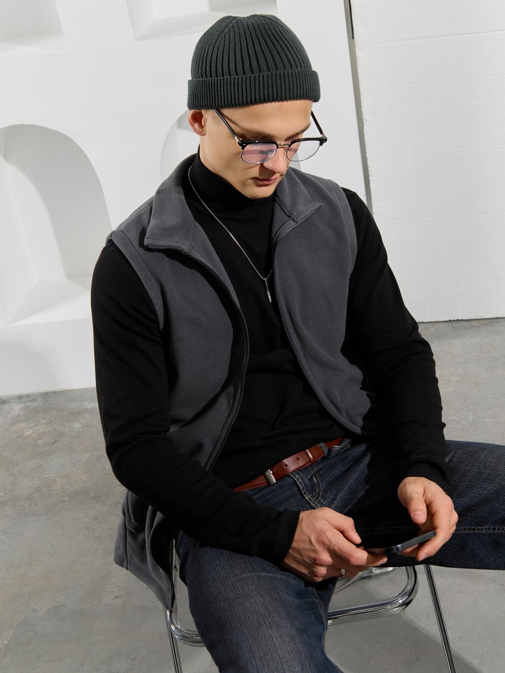 Жилет мужской Алтай-3 Виотекс ГРАФИТОВЫЙ