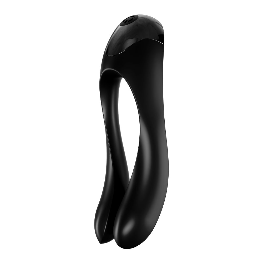 Вибратор на палец Satisfyer Candy Cane, черный