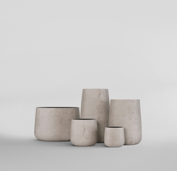 Кашпо, коллекция Concrete, форма CONE