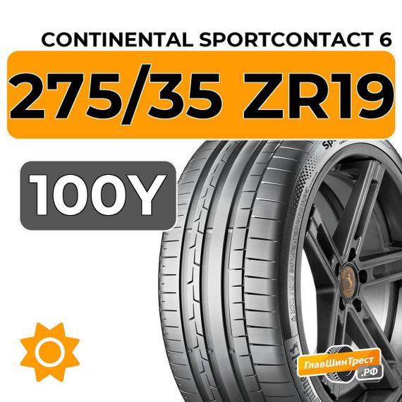 Continental SportContact 6 275/35 ZR19 100Y XL