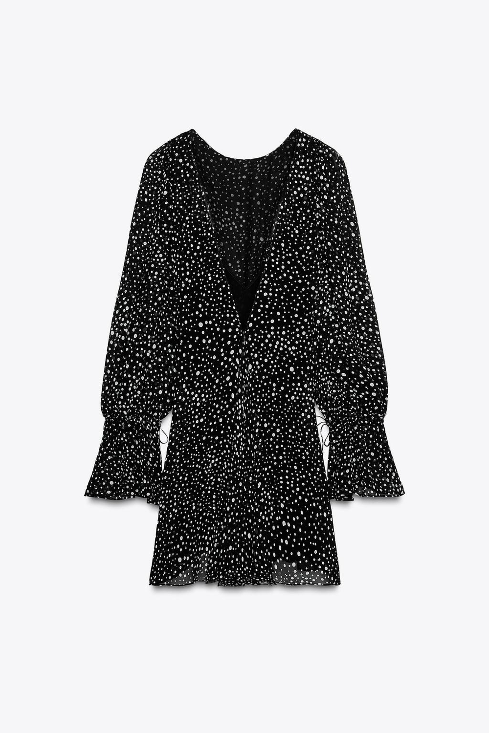 Короткое платье в горошек — zw collection