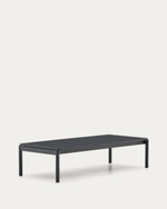 Журнальный столик Sorells из серого алюминия 63 x 149 см