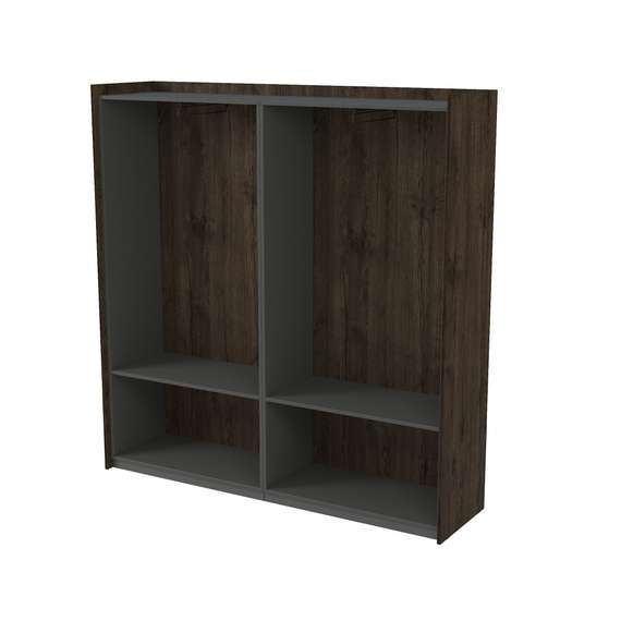 15ШДС.1809 Шкаф высокий для одежды, двусоставный (1768*460*1828)