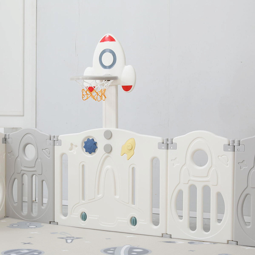 Манеж UNIX Kids SUPREME Space 160x160 Grey