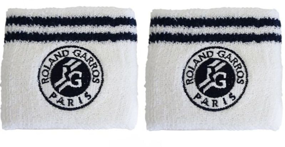 Теннисные напульсники Roland Garros Wristbands - white