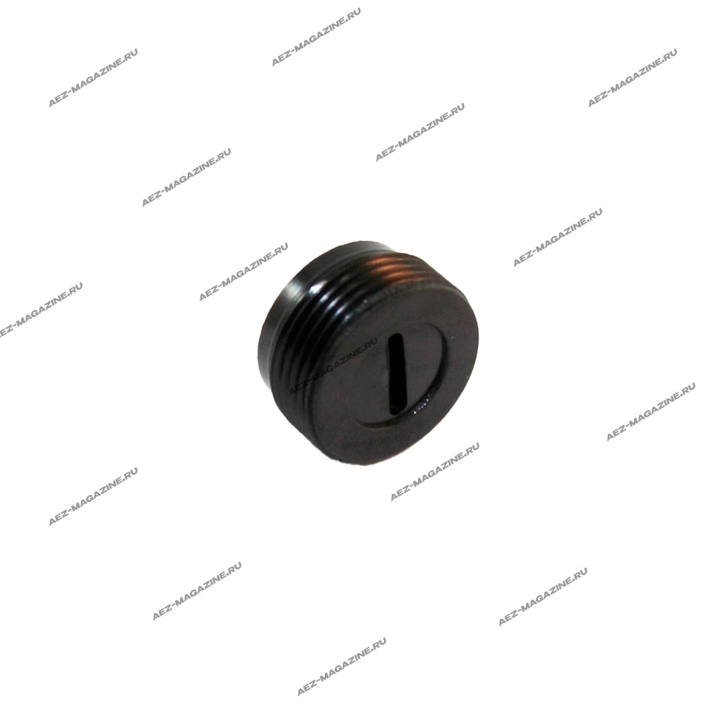 Заглушка пластиковая d-16мм, шаг резьбы 1, h-8,5мм для электроугольных щёток