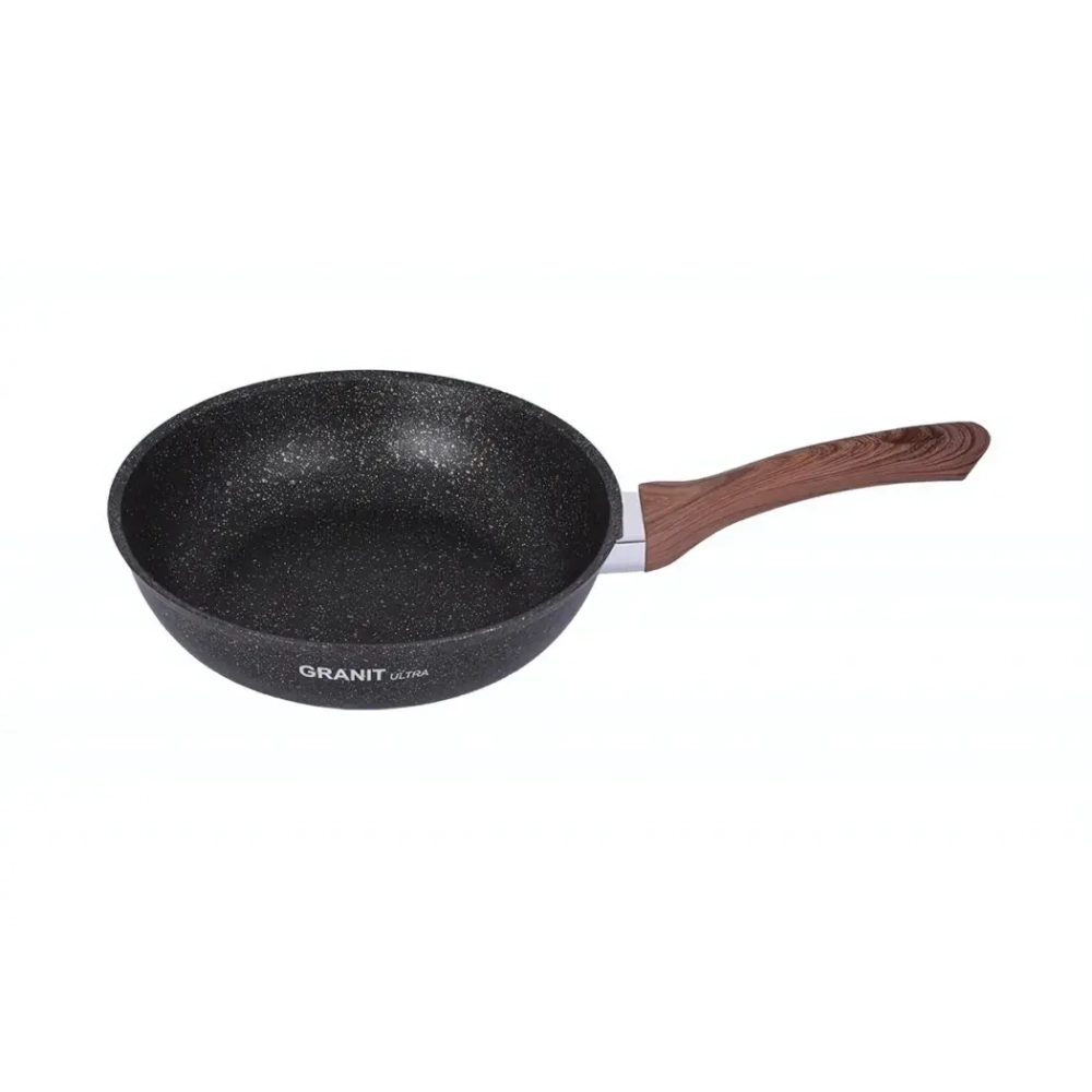 Сковорода 28*6,5см с ручкой «Granit ultra» (original) сго280а