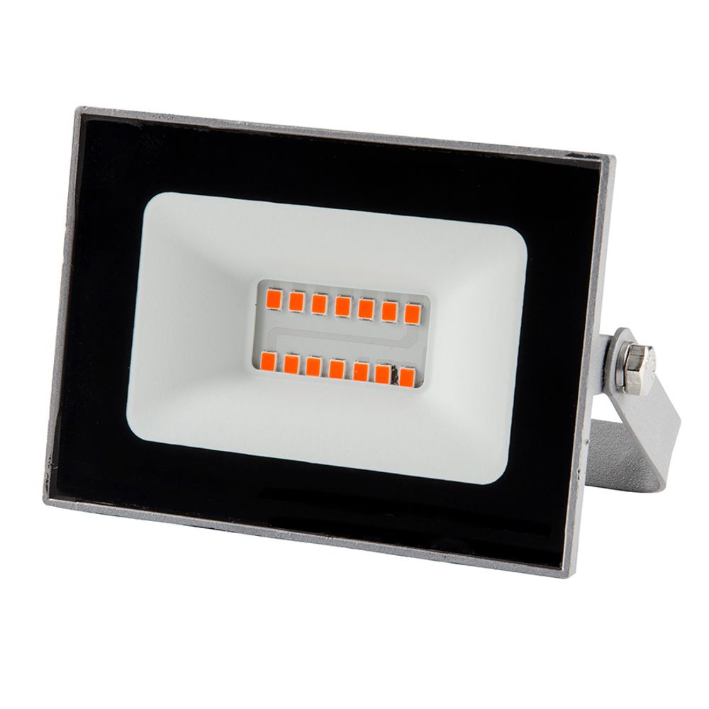ULF-Q516 10W-RED IP65 220-240В GREY Прожектор светодиодный. Красный свет. Корпус серый. TM Volpe