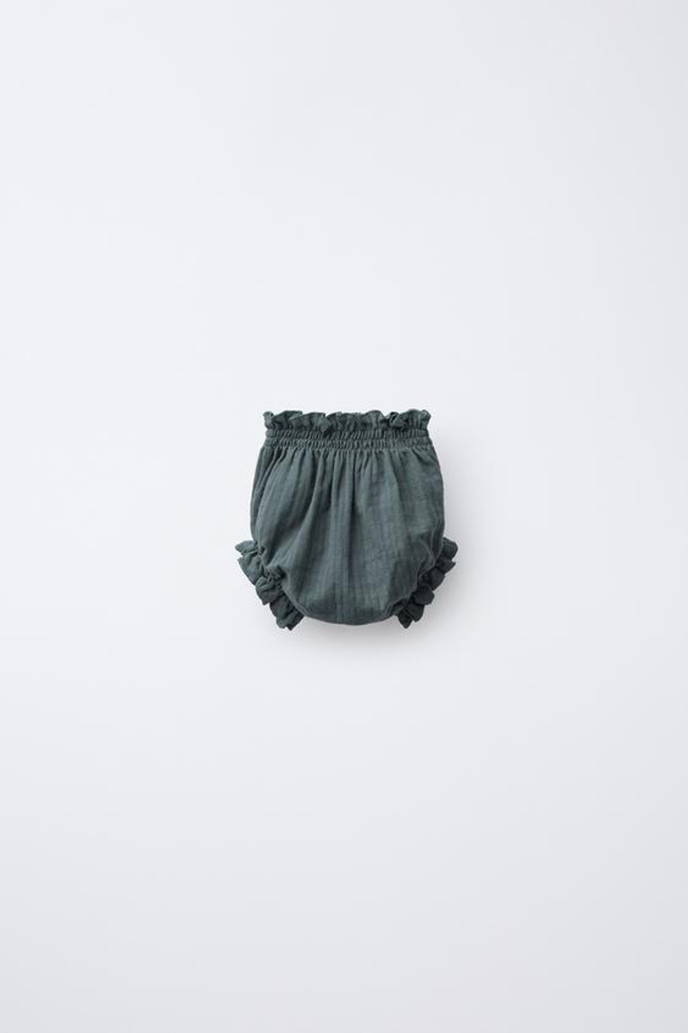 ZARA ОДНОТОННЫЕ ТРУСЫ, ЗЕЛЕНОВАТЫЙ