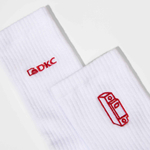 Носки белые с вышивкой, размер 41-44