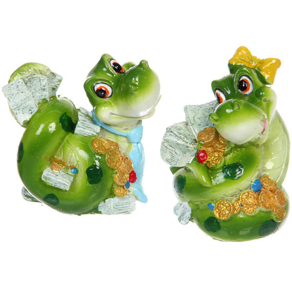 Фигурка новогодняя «Змейка - денежный улов!» 8,5*6,5*9,5 см, микс