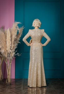 Платье в пол с пайетками 13-01-24 FW