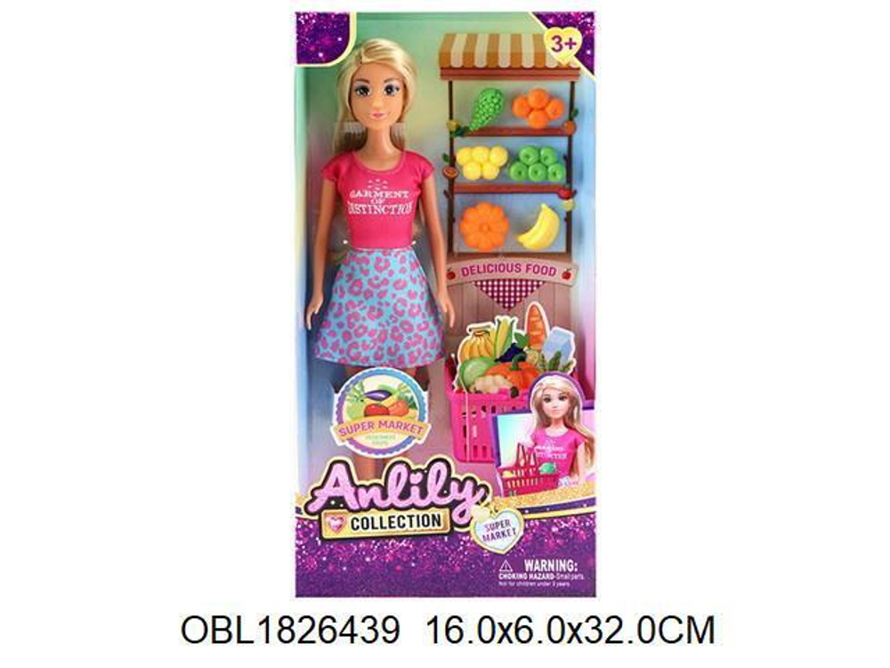 Кукла тип модель, с аксесс. коробка 616965