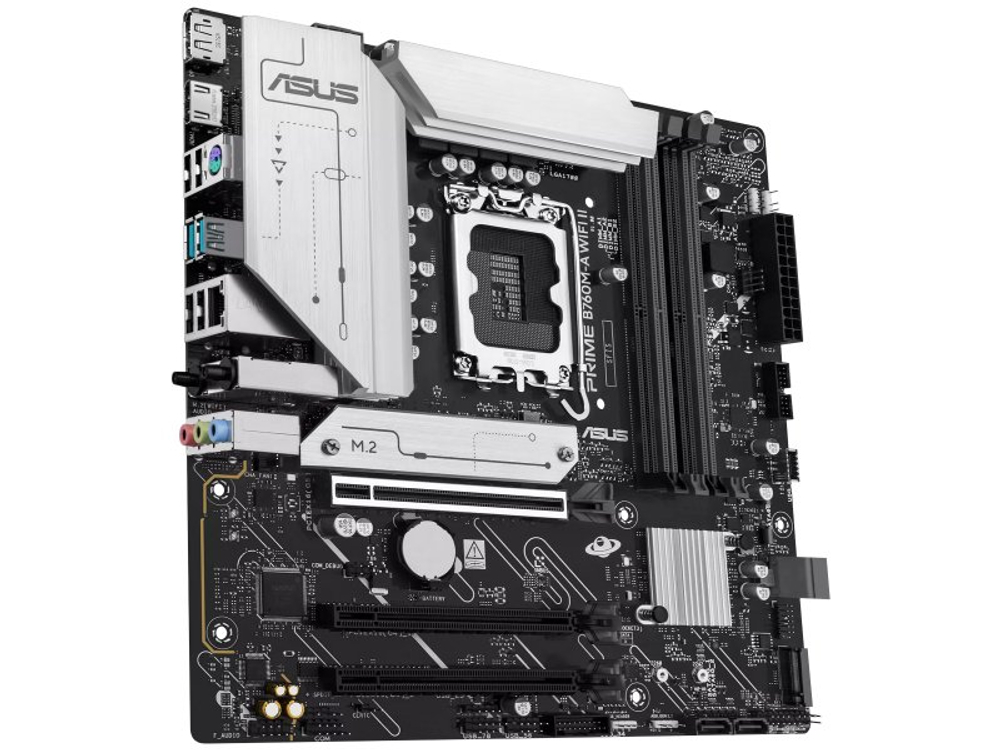 Материнская плата Asus Prime B760m-a Wifi Ii, Socket LGA 1700, Intel B760, mATX, RTL [90MB1NF0-M0EAY0]