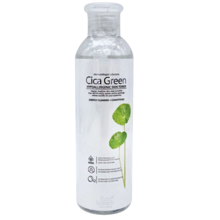 Тонер для лица с экстрактом центеллы Eco branch Cica Green Hypoallergenic Skin Toner, 250 мл