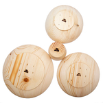 Набор деревянных тарелок и стакан Art of Siberia из сибирской пихты. TN35