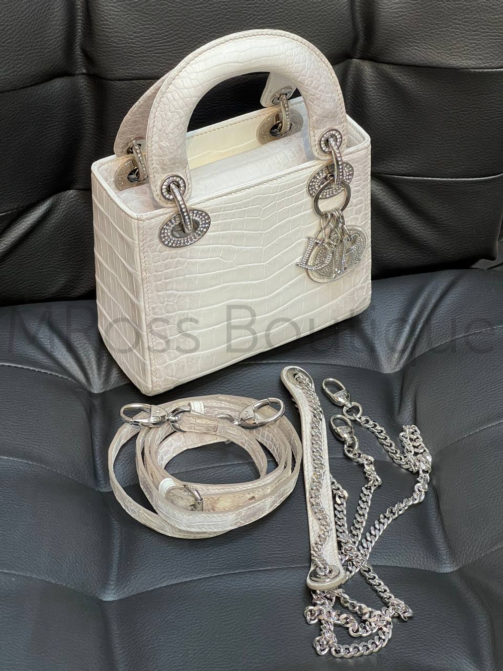White mini lady dior hotsell