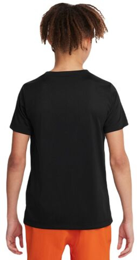 Футболка для мальчика теннисная Nike Kids Dri-Fit Rafa T-Shirt - черный
