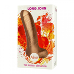 Реалистичный фаллоимитатор Long John от Alive (21,8×4 см)