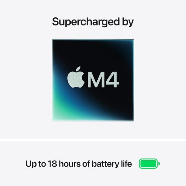 Ноутбук Apple MacBook Air 15 2025 Z1H0000BG (M4 10-Core, GPU 10-Core, 32 ГБ , 1 ТБ ), серебристый