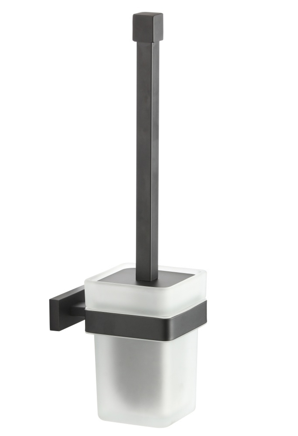 88090-C Ершик настенный стекло (ЧЕРНЫЙ)  GANZER (10/1шт)