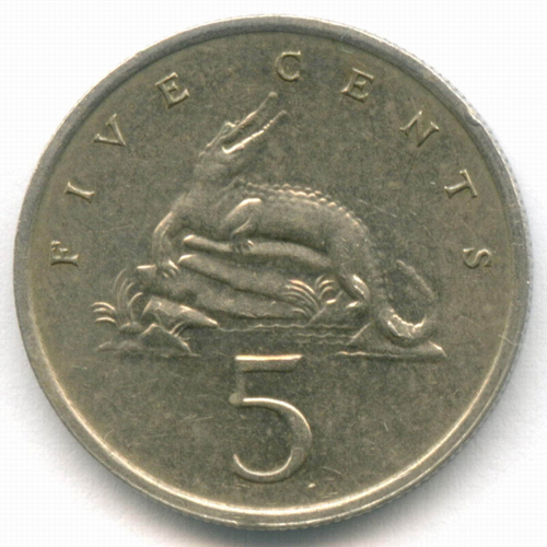 5 центов 1989 год. Ямайка. Кайман. Медно-никель, диаметр 19.4 мм. XF