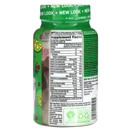 VitaFusion, Жевательные витамины для беременных, натуральный малиновый лимонад, 90 жевательных таблеток