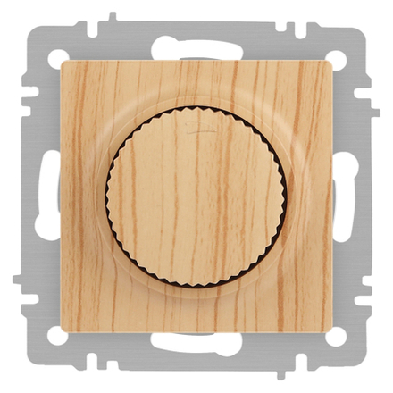 Светорегулятор Intro Accent 6-401-11 поворотный, 600Вт 230В, IP20, СУ, сосна